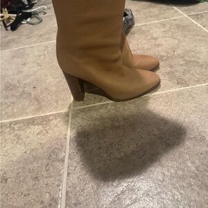 Loro Piana Tan Heeled Boots